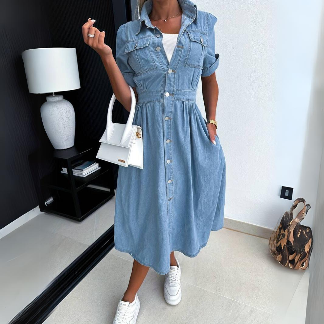 Lucy | Trendy Denim Dress for Women