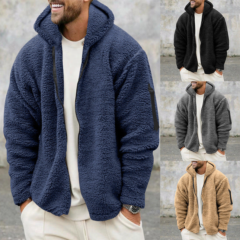 Luke | Warm Fleece Hooded Jacket