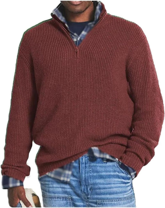 Dan | Men's Cashmere Business Casual Zipper Sweater