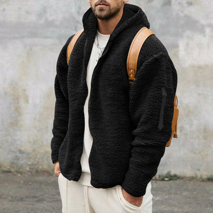 Luke | Warm Fleece Hooded Jacket