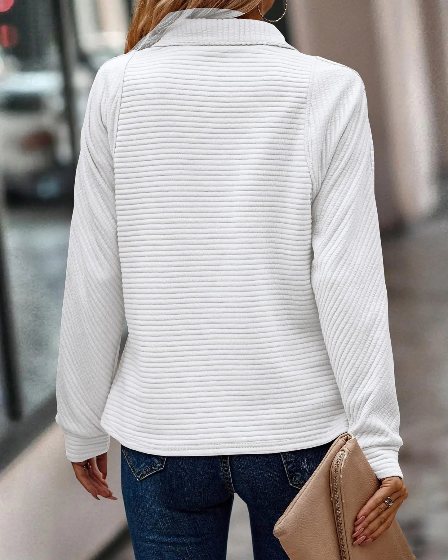 Ava | Elegant V-neck sweater for ladies.