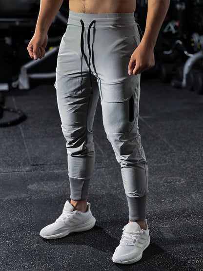 Men's Cool Fitted Cargo Jogger Athletic Pants