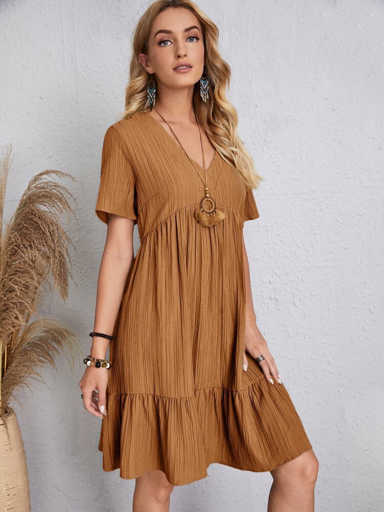 Isabella | V-Neck Casual Loose Dress