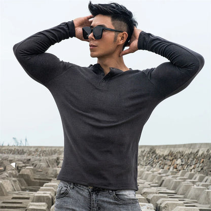 Men's Casual Long sleeve Cotton Shirt