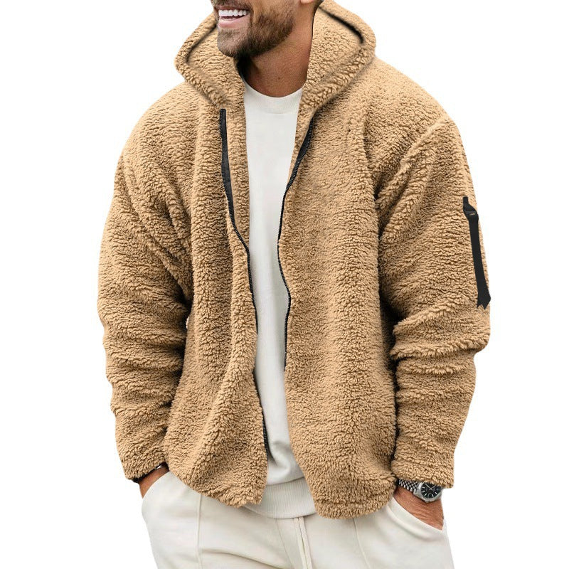 Luke | Warm Fleece Hooded Jacket