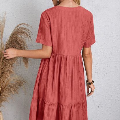 Isabella | V-Neck Casual Loose Dress