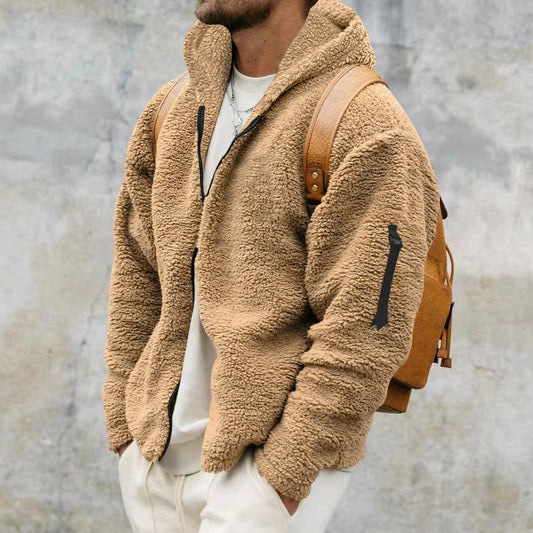 Luke | Warm Fleece Hooded Jacket