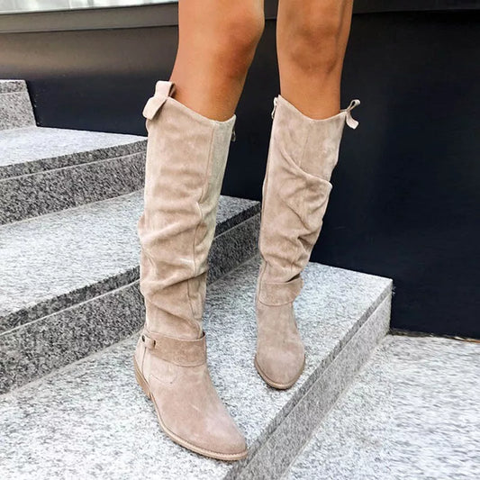 Sydney | Womens Knee High Side Zip Boots