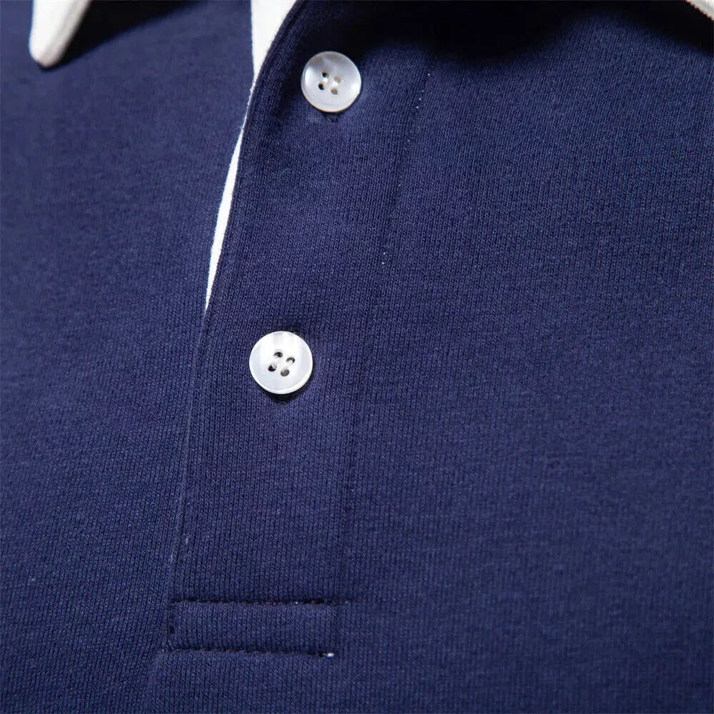 Will | Button-up Long Sleeve Polo – Vivioura